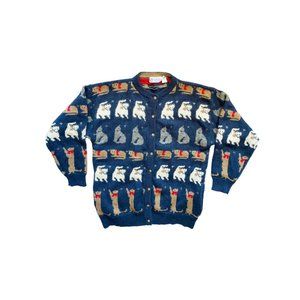 Vintage 80s Jayson Younger Cat Cardigan